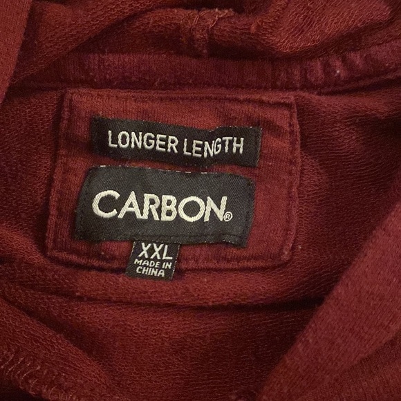 Maroon distressed look long Tshirt size XXL - Picture 4 of 8